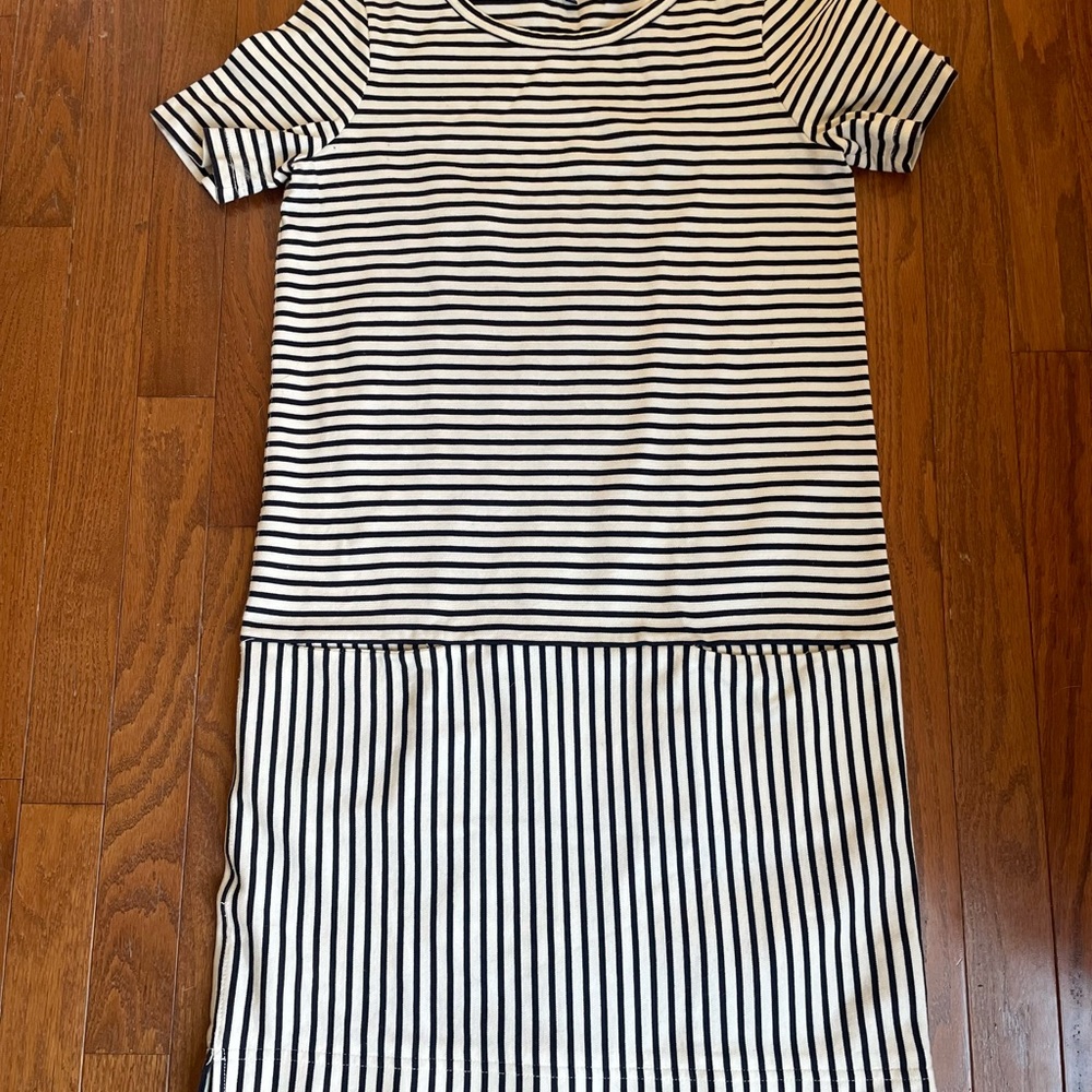 Madewell Navy Stripe Dress ~ XS